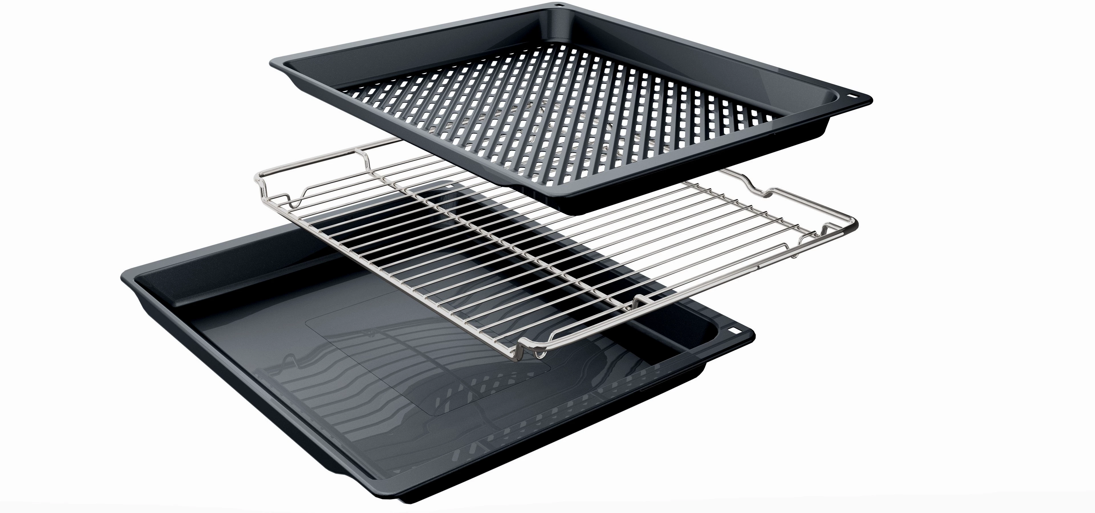 NEFF Backofen-Set BTX46PIB0, mit Teleskopauszug nachrüstbar, Pyrolyse-Selbstreinigung