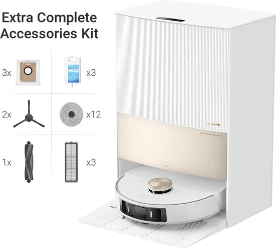 Dreame Saugroboter L20 Ultra complete, leistungsstarke Saug- und kraftvolle Wischfunktion