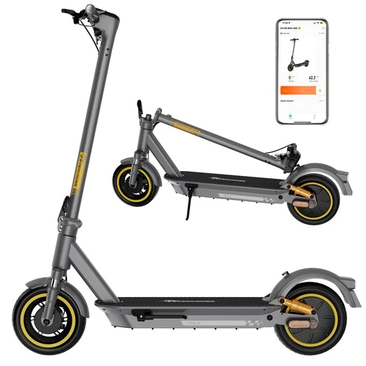 EVERCROSS TECH E-Scooter EV10S MAX mit Straßenzulassung , 70-150Km, 10&quot; Runflat Reifen, 500