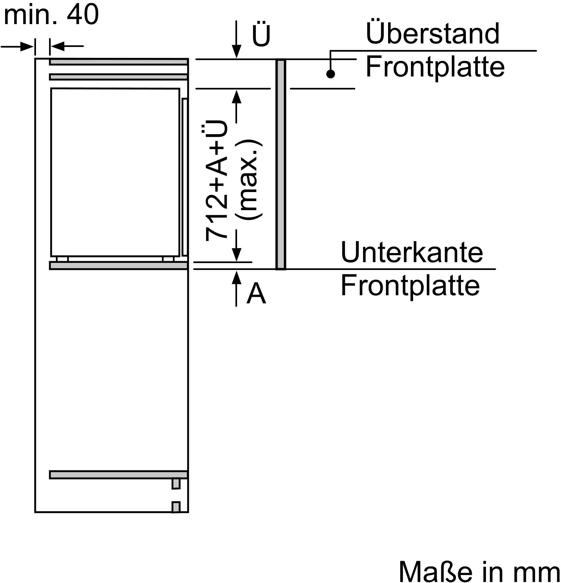SIEMENS Einbaugefrierschrank iQ500 GI11VADC0, 71,2 cm hoch, 56 cm breit