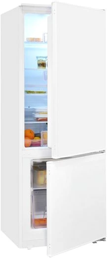 exquisit Einbaukühlgefrierkombination EKGC225-40-E-080E, 144,5 cm hoch, 54 cm breit, Tür Alarm