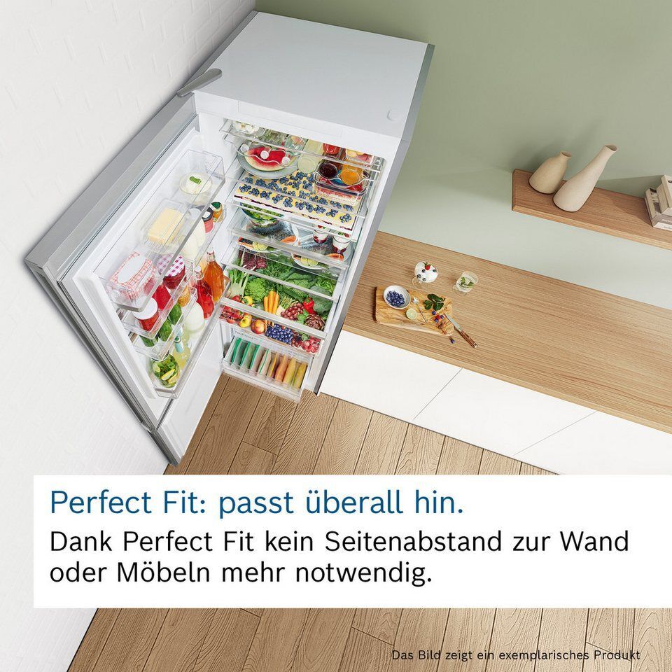 BOSCH Kühl-/Gefrierkombination KGE36AWCA, 186 cm hoch, 60 cm breit, Low Frost, V