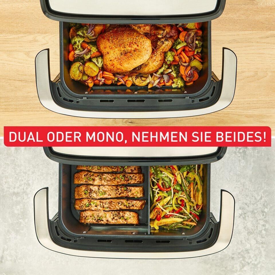 Tefal Heißluftfritteuse Easy Fry Flex, Flex-Cook-Technologie dank Schnelltrennwa
