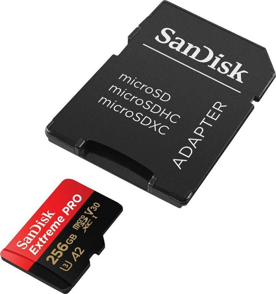 Sandisk Extreme PRO microSDXC™-UHS-I-KARTE Speicherkarte (256 GB, Video Speed Cl