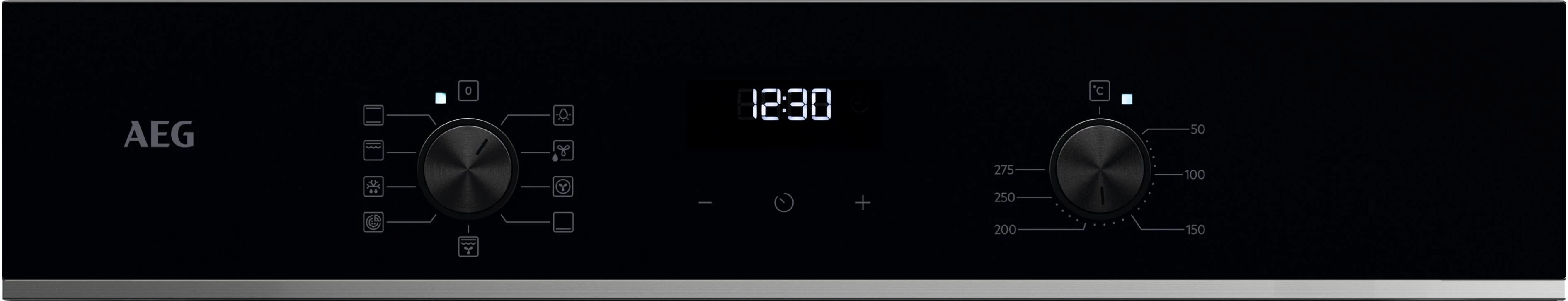 AEG Backofen-Set HH24BSISML, mit 1-fach-Teleskopauszug, Aqua Clean