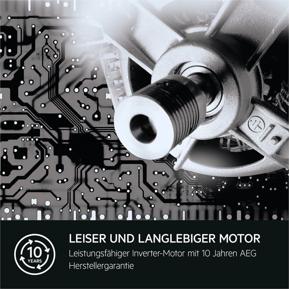 AEG Waschmaschine 6000 LR6F60400, 10 kg, 1400 U/min, Hygiene-Programm mit Dampf: