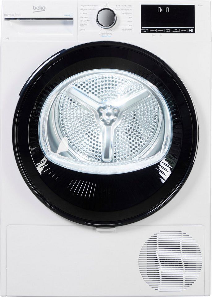 BEKO Wärmepumpentrockner B3TO82C9W, Multifunktionsdisplay
