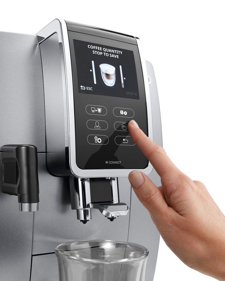 De'Longhi Kaffeevollautomat, 300 g Bohnenbehälter, One-Touch, Milchaufschäumsyst