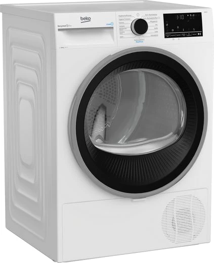 BEKO Wärmepumpentrockner B3T442491, 10 kg, mit Wärmepumpentechnologie, SteamCure, Silent Programm