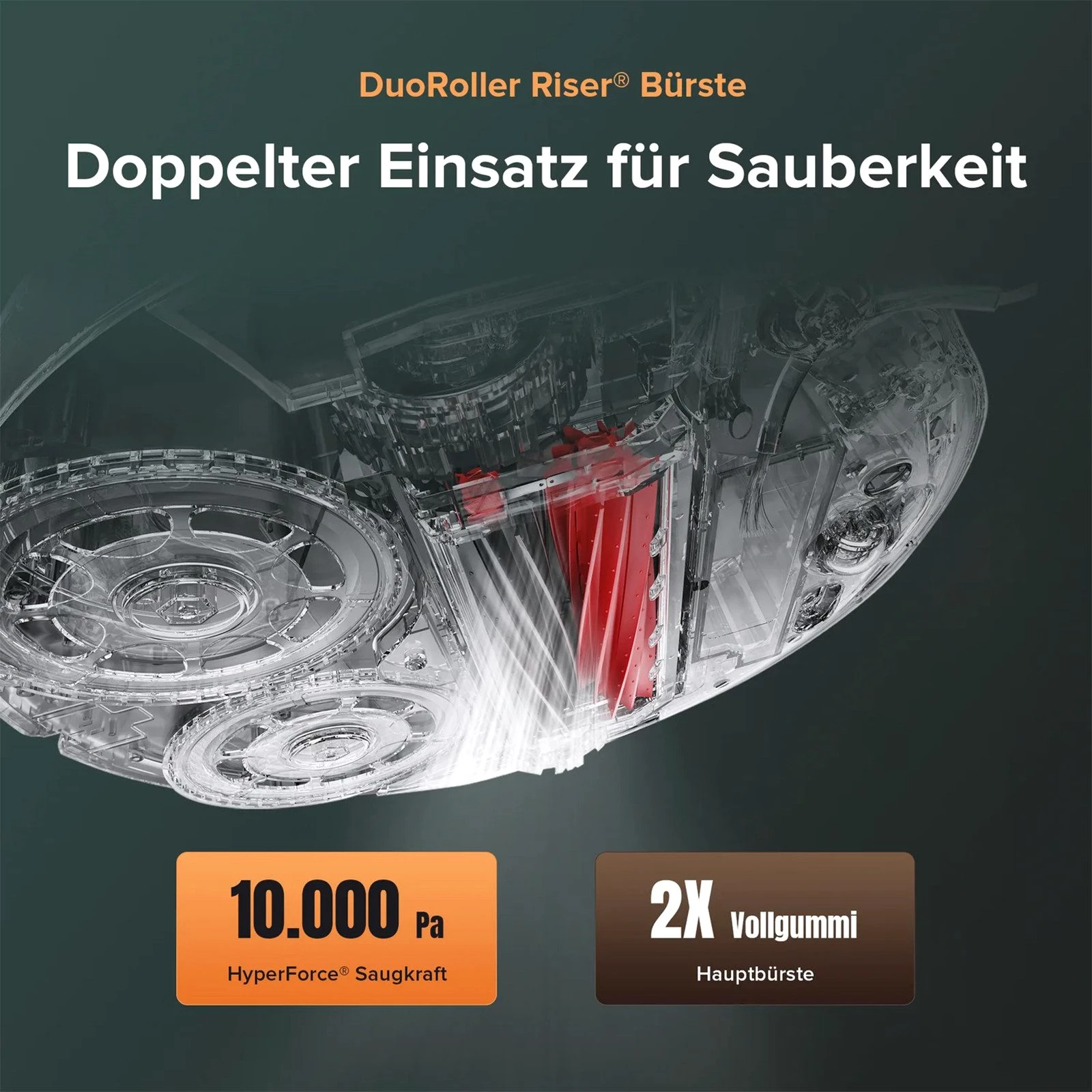 ROBOROCK Saugroboter Qrevo Master 10000pa Saugkraft, All-in-One-Dock AI Hindernisvermeidung