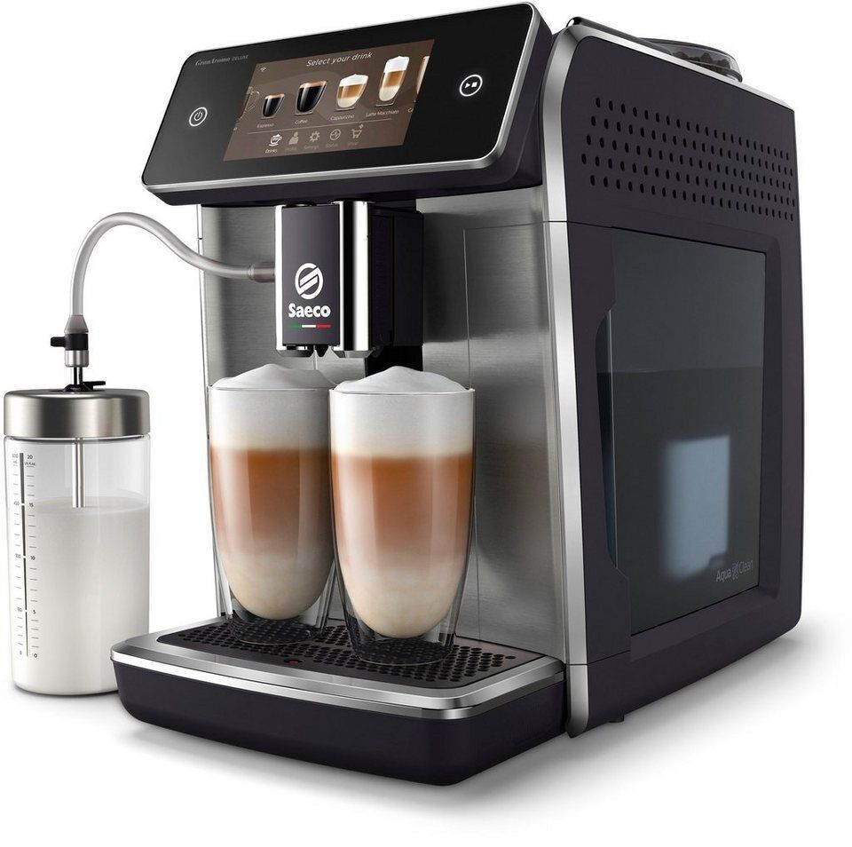 Saeco Kaffeevollautomat Saeco GranAroma Deluxe SM6685/00, Pflegeset CA6707/10 im
