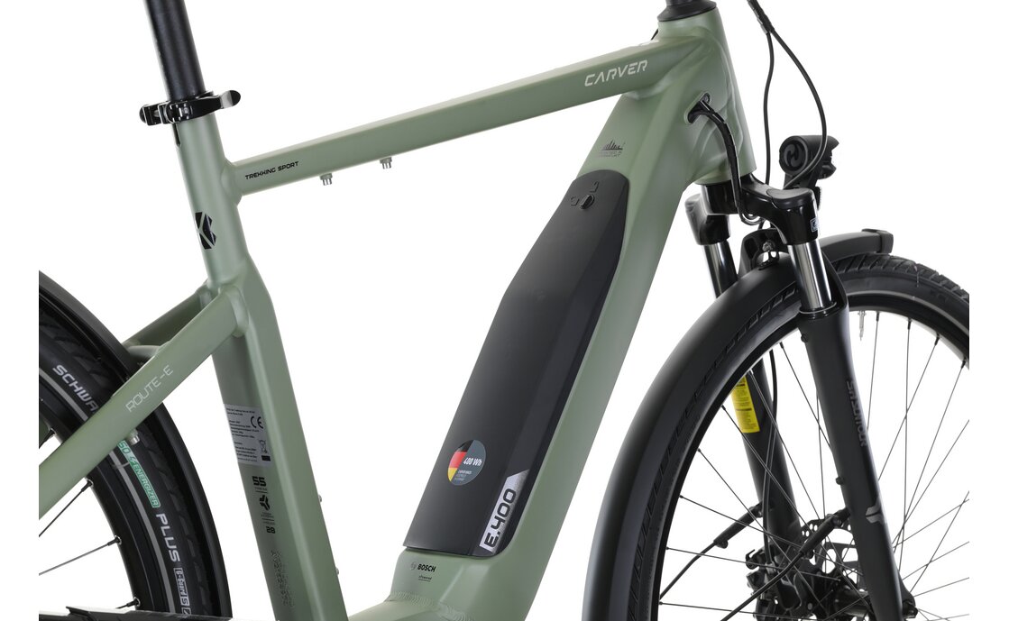 Carver Route E.400 - 400 Wh - 28 Zoll - Diamant - 2026 Grün
