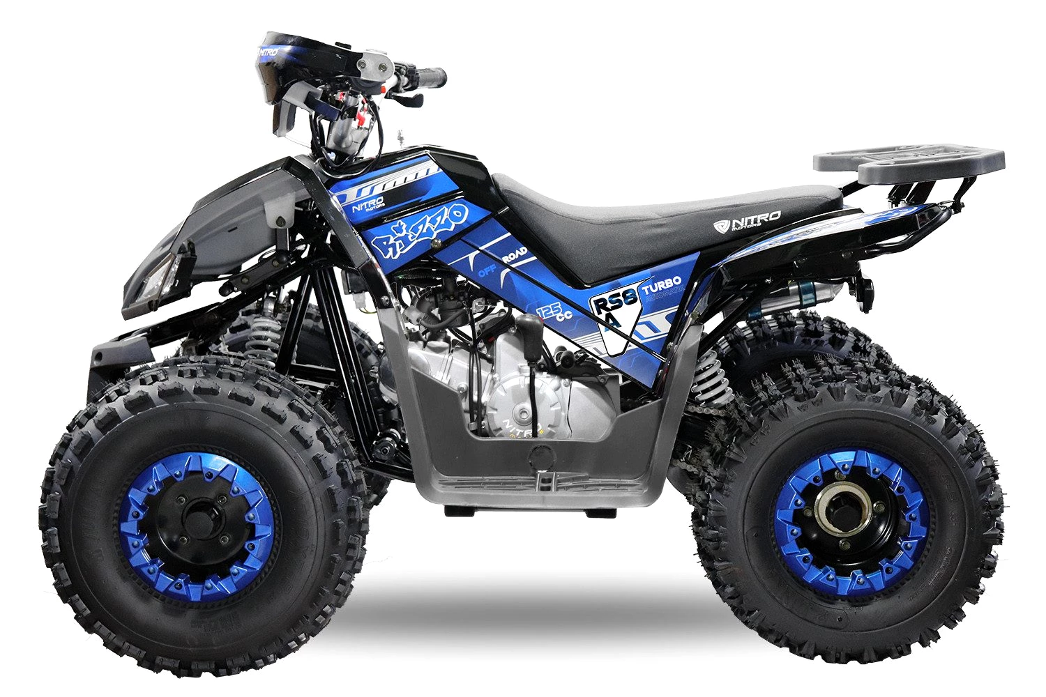 NITRO MOTORS Quad 125cc midi Kinder Quad Rizzo RS8-A Platin Kinderquad 125,00 ccm, 50 km/h