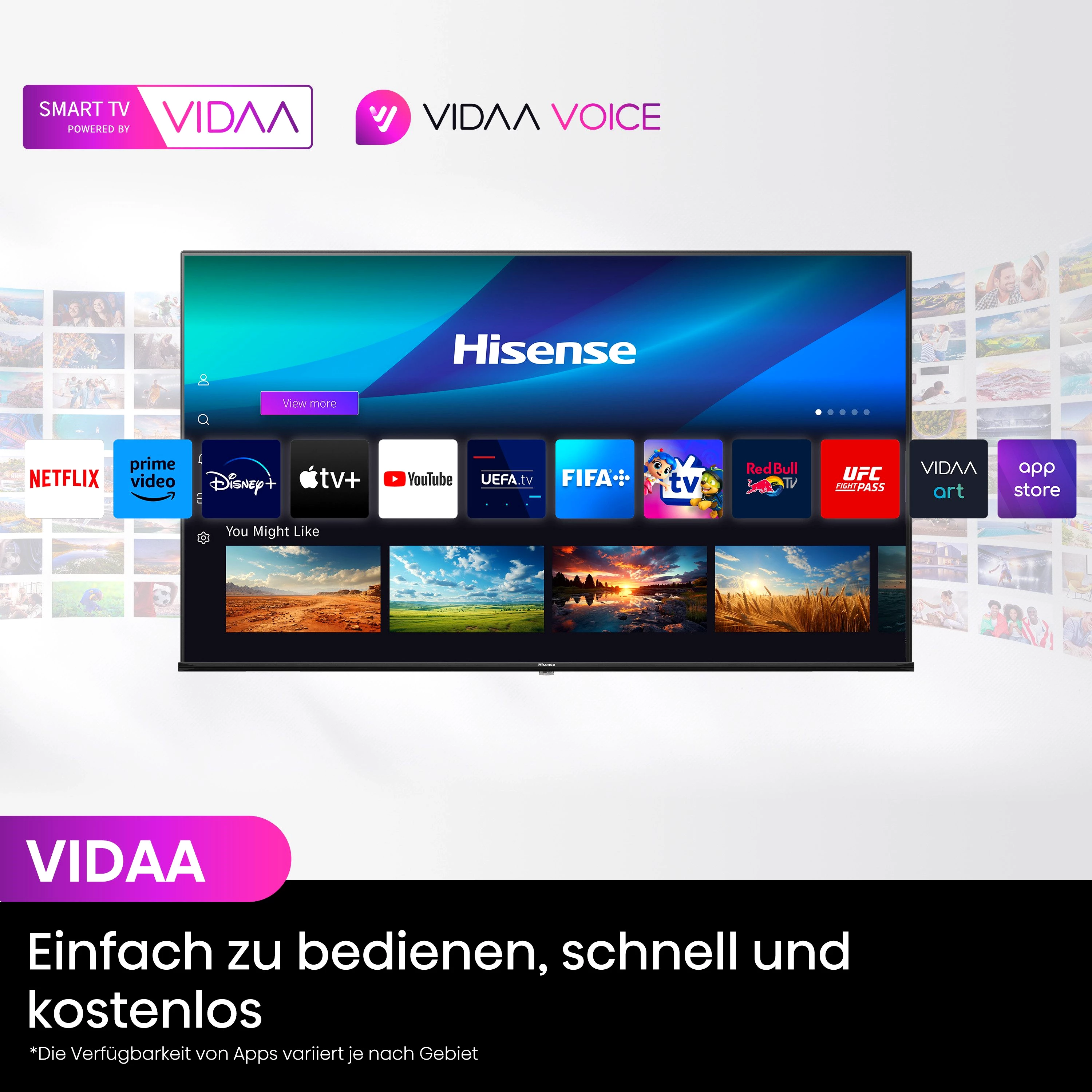 Hisense 75E77NQ QLED-Fernseher (189 cm/75 Zoll, 4K Ultra HD, Smart-TV, 4K UHD, QLED)