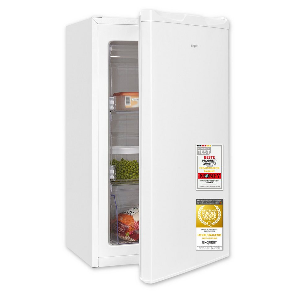 exquisit Gefrierschrank GS5111-330E weiss PV, 82.5 cm hoch, 45.3 cm breit, wechs