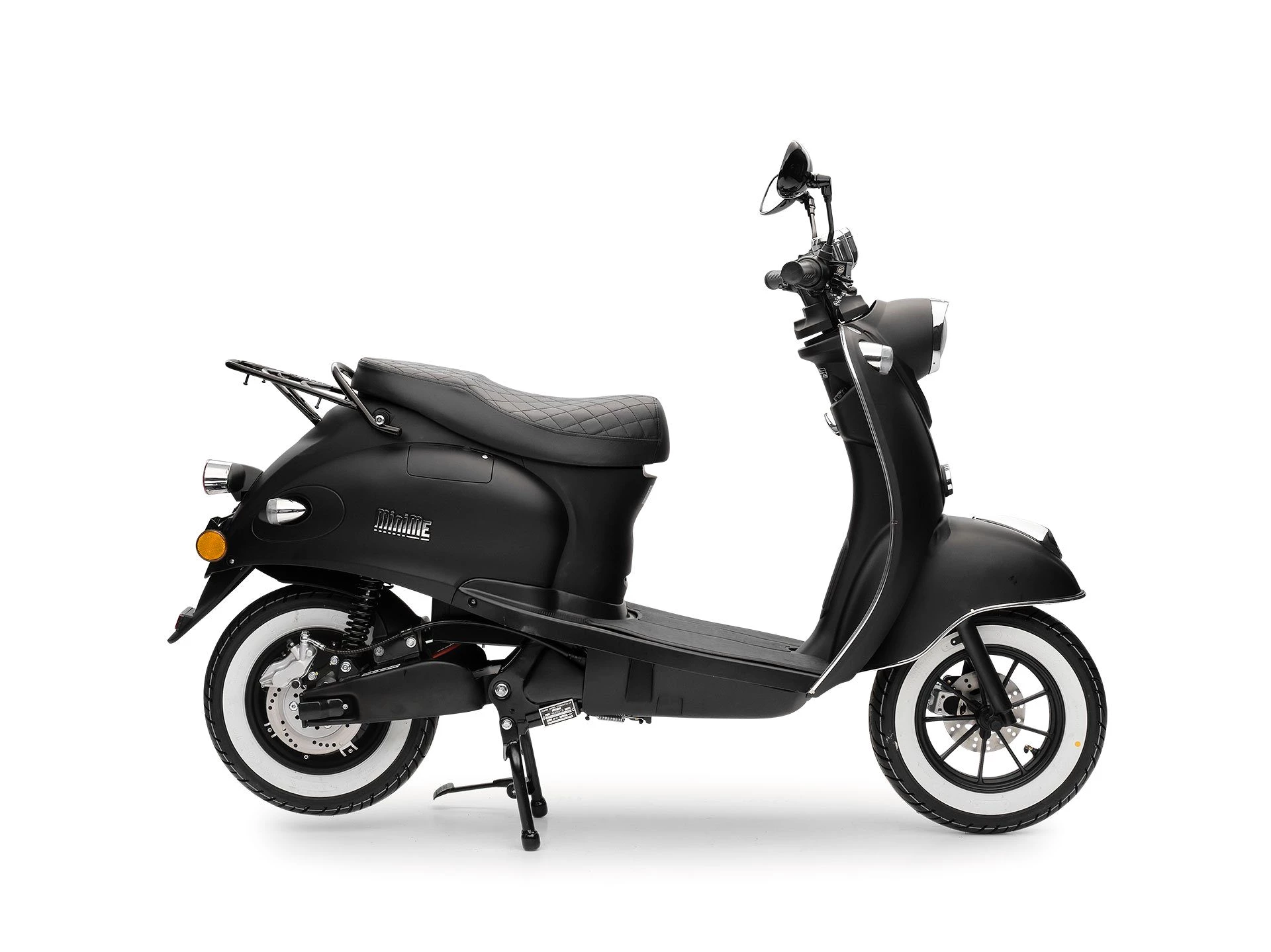 Burnout E-Motorroller E-MiniMe Mattschwarz, 2000 W, 45 km/h, Elektroroller