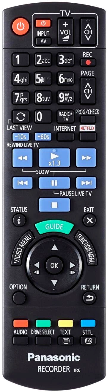Panasonic DMR-UBC70 Blu-ray-Rekorder , WLAN, 4K Upscaling, 500 GB Festplatte
