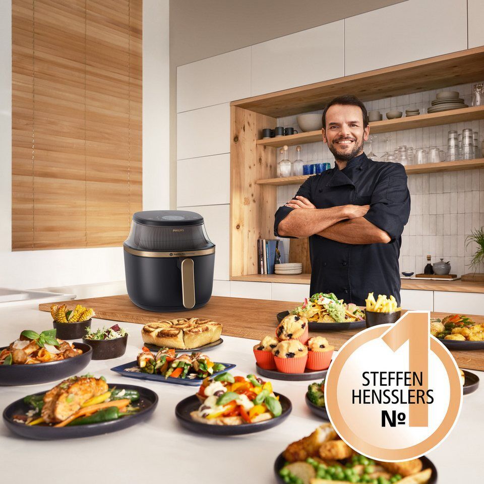 Philips Heißluftfritteuse Airfryer 3000 NA342/00, mit 7.2L, Sichtfenster, 2000 W