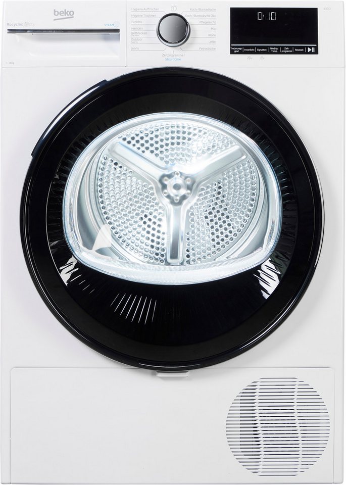 BEKO Wärmepumpentrockner B3TO82C9W, Multifunktionsdisplay