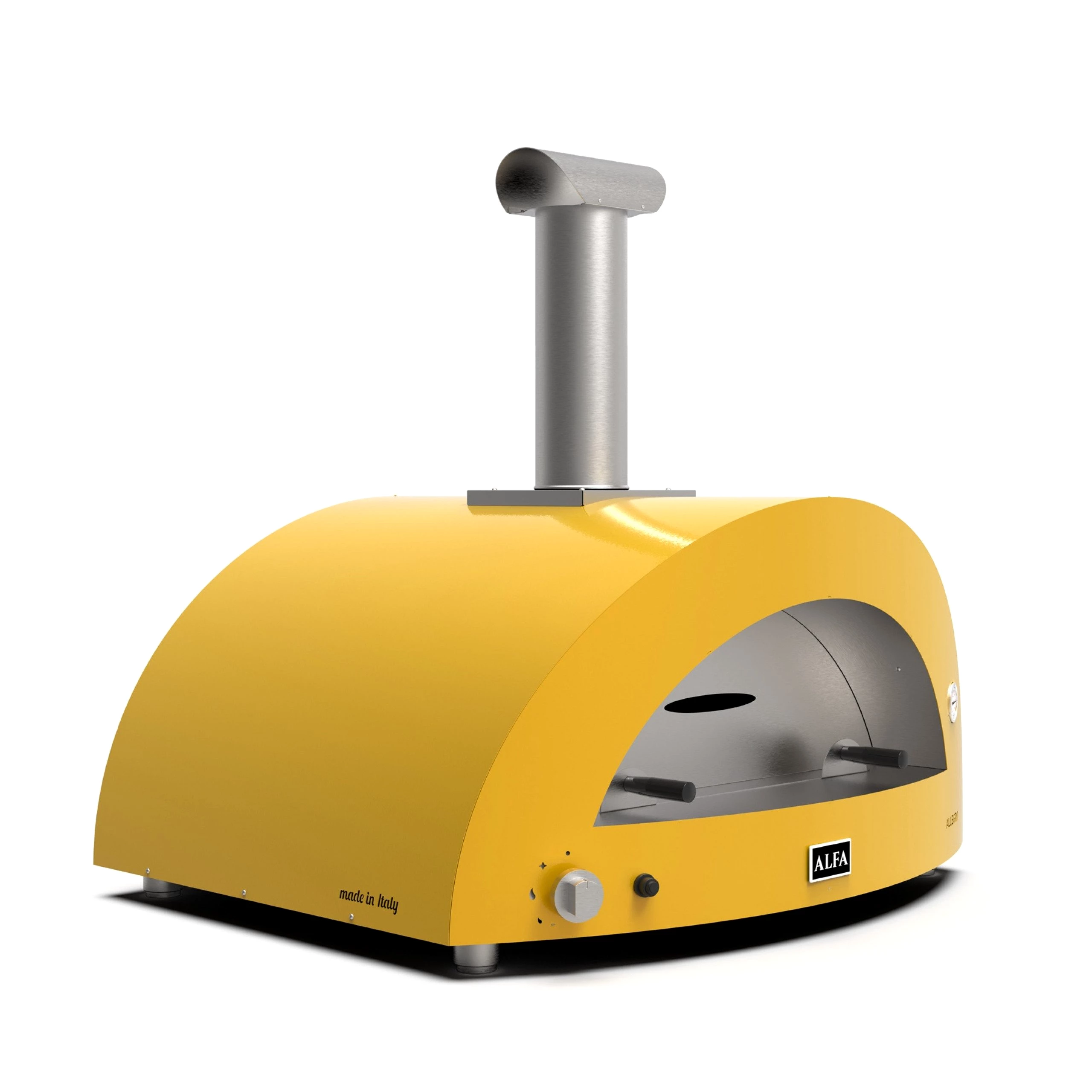 Alfa Forni Pizzaofen Alfa Forni Gas Pizzaofen MODERNO 5 Pizze Gelb FXMD-5P-GGIA-DE