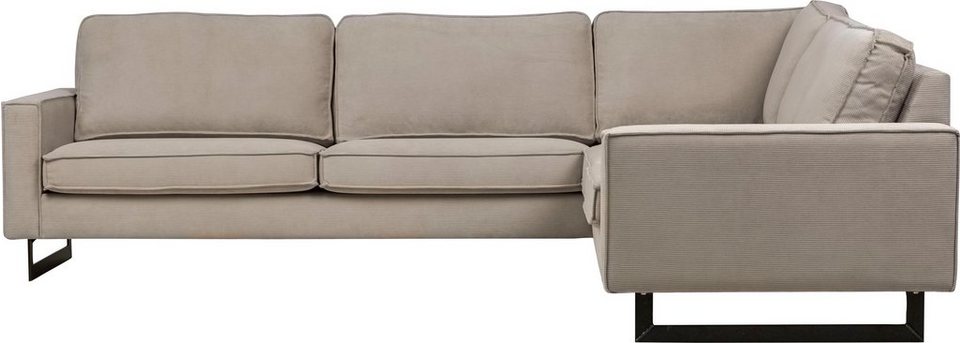 Home affaire Ecksofa Pinto, XXL, 250/290 cm, langer Schenkel, Ottomane, Cord, Ch