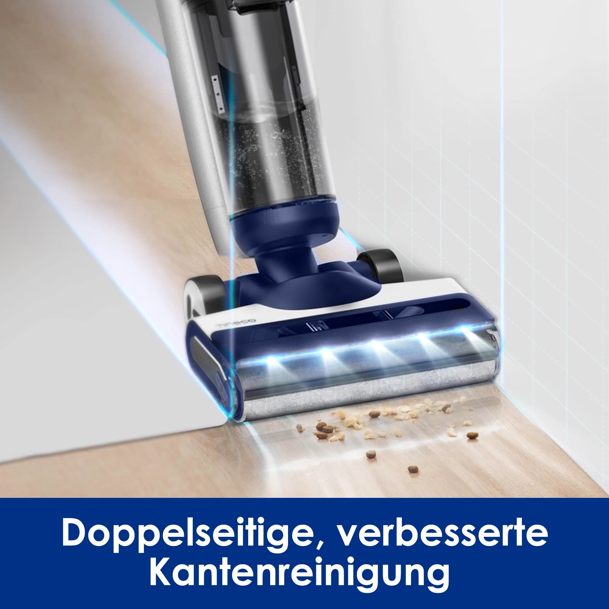 Tineco Nass-Trocken-Sauger Floor One S7 Flashdry PET, 70° Grad Heißluft-Trocknung, 40 Min Akku