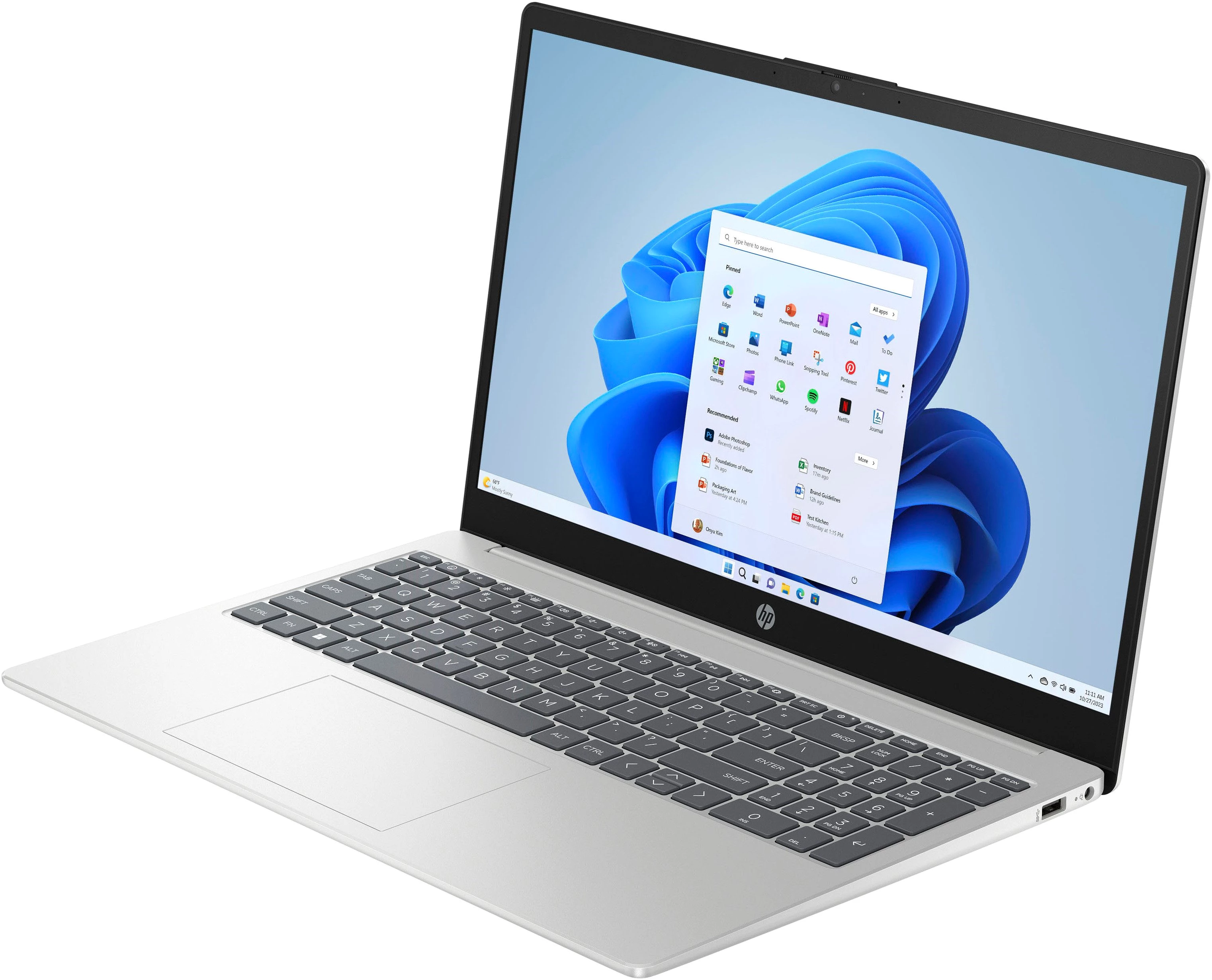 HP 15-fc0230ng Notebook (39,6 cm/15,6 Zoll, AMD Ryzen 3 7320U, Radeon Graphics, 512 GB SSD)