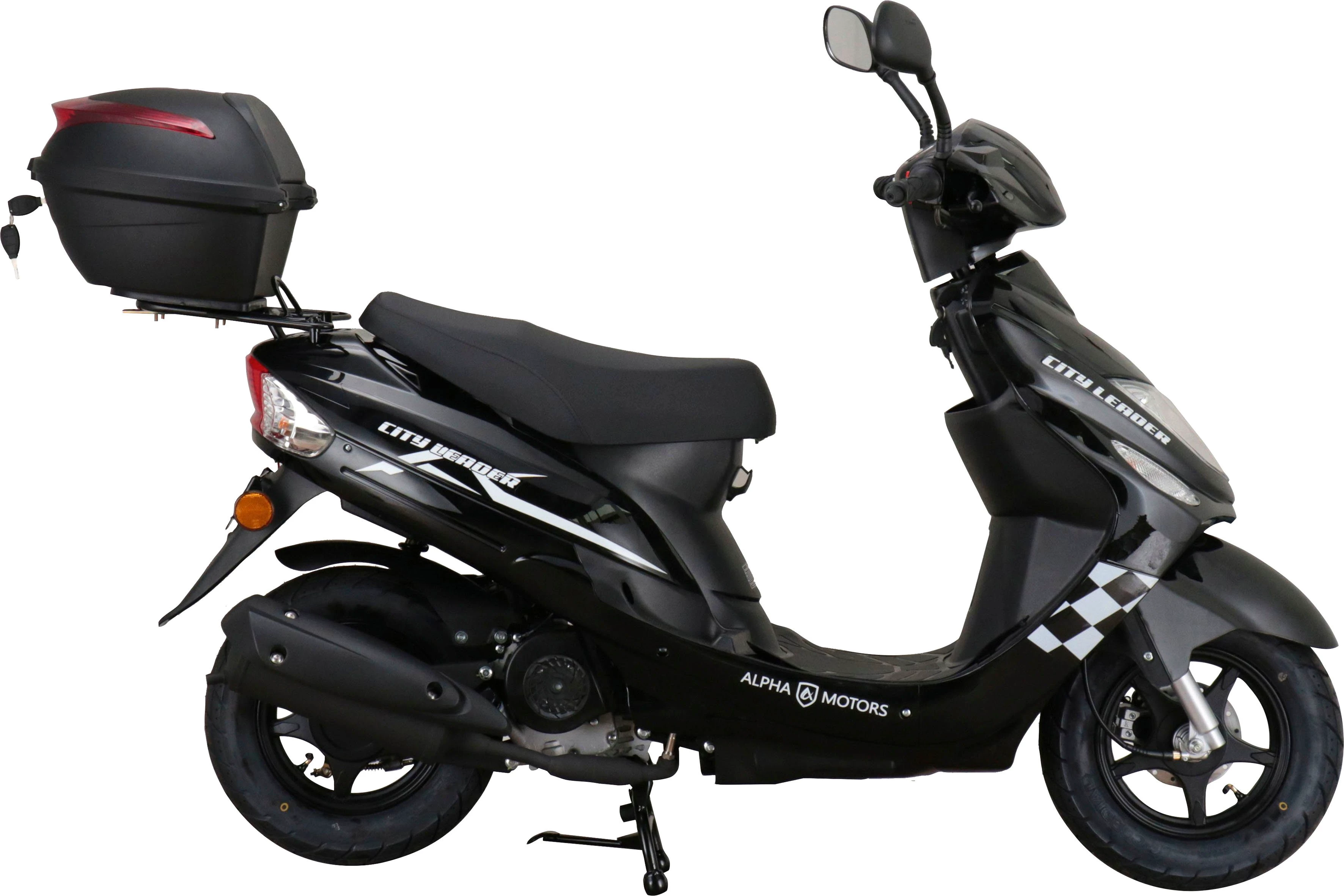 Alpha Motors Motorroller CityLeader, 50 ccm, 45 km/h, Euro 5, inkl. Topcase
