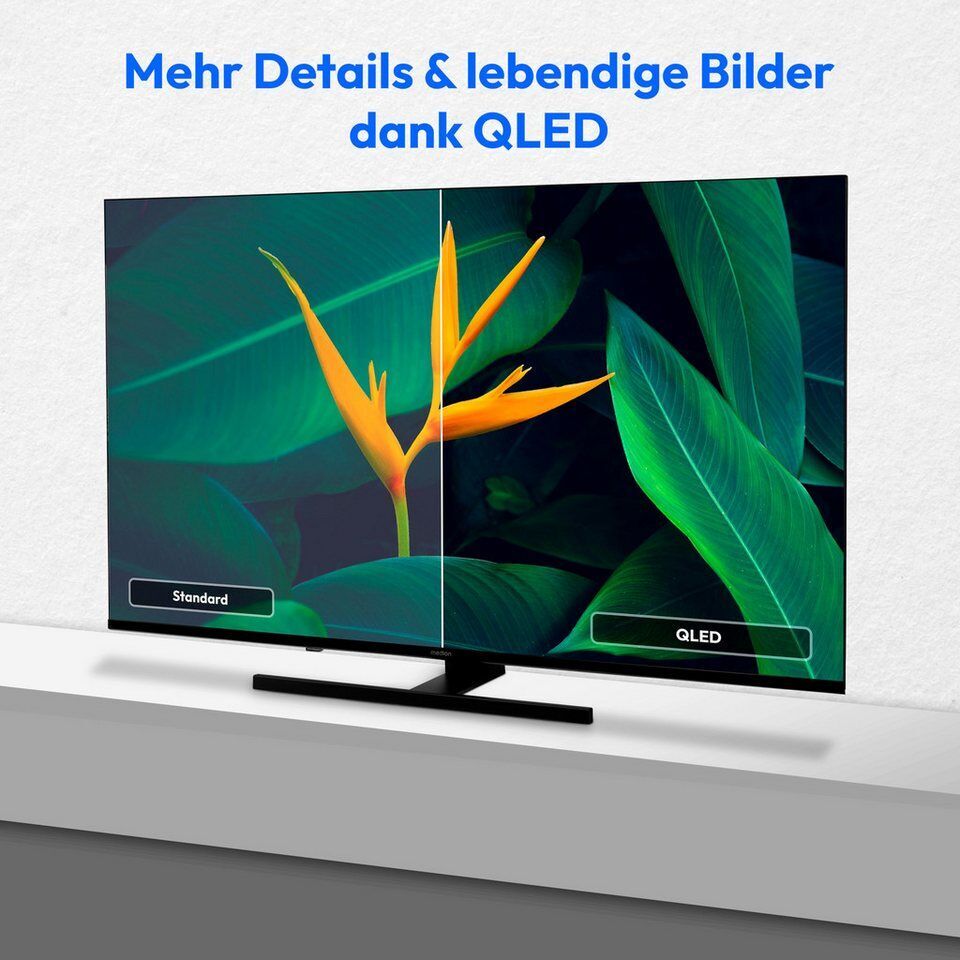 Medion® MD843700 QLED-Fernseher (108 cm/43 Zoll, 4K Ultra HD, Smart-TV, Dolby Vi
