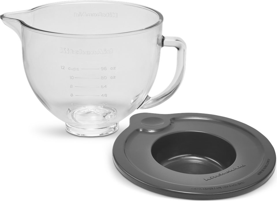 KitchenAid Küchenmaschine 5KSM125EBM SCHWARZ MATT, 300 W, 4,8 l Schüssel, Gratis