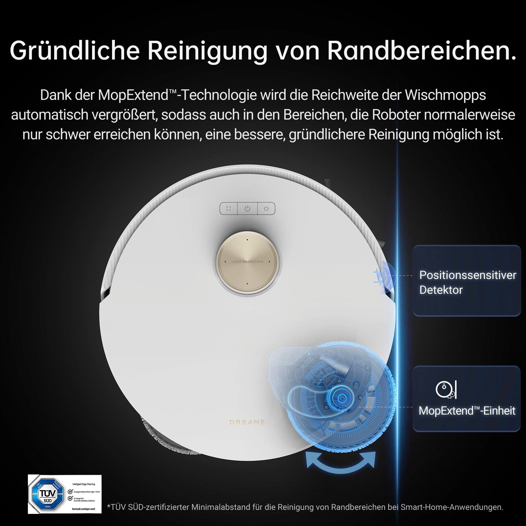 Dreame Saugroboter L20 Ultra complete, leistungsstarke Saug- und kraftvolle Wischfunktion