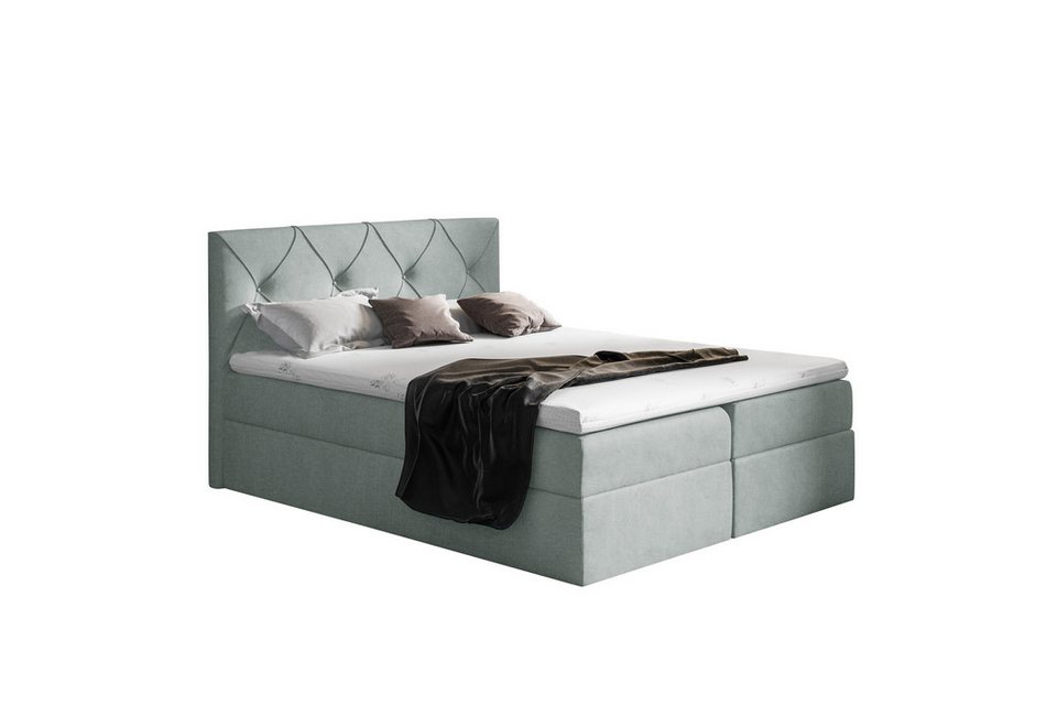 99rooms Boxspringbett Arian (Schlafzimmerbett, Bett), mit Bonellfederkern Matrat