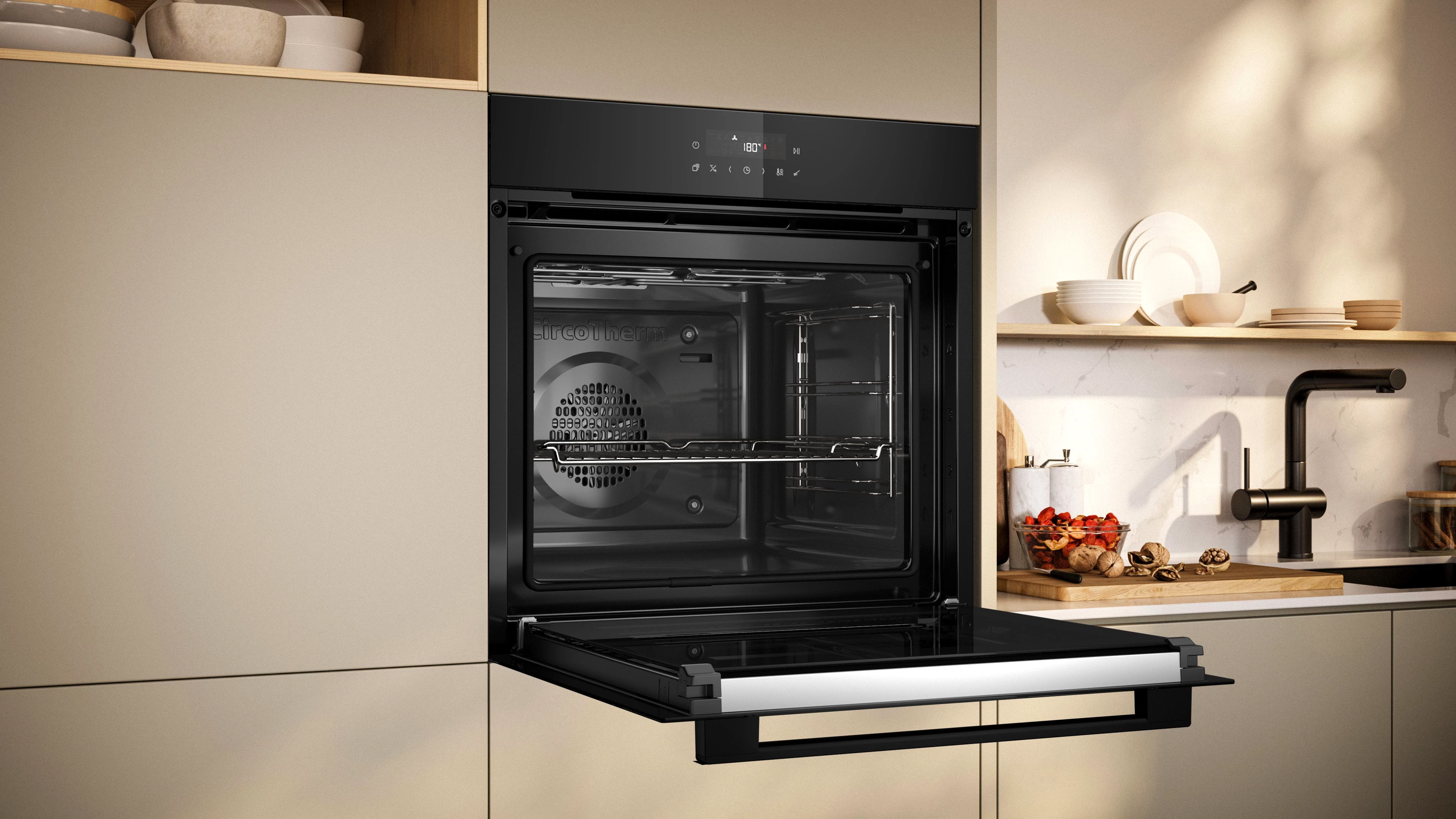 NEFF Backofen-Set BTX46PIB0, mit Teleskopauszug nachrüstbar, Pyrolyse-Selbstreinigung