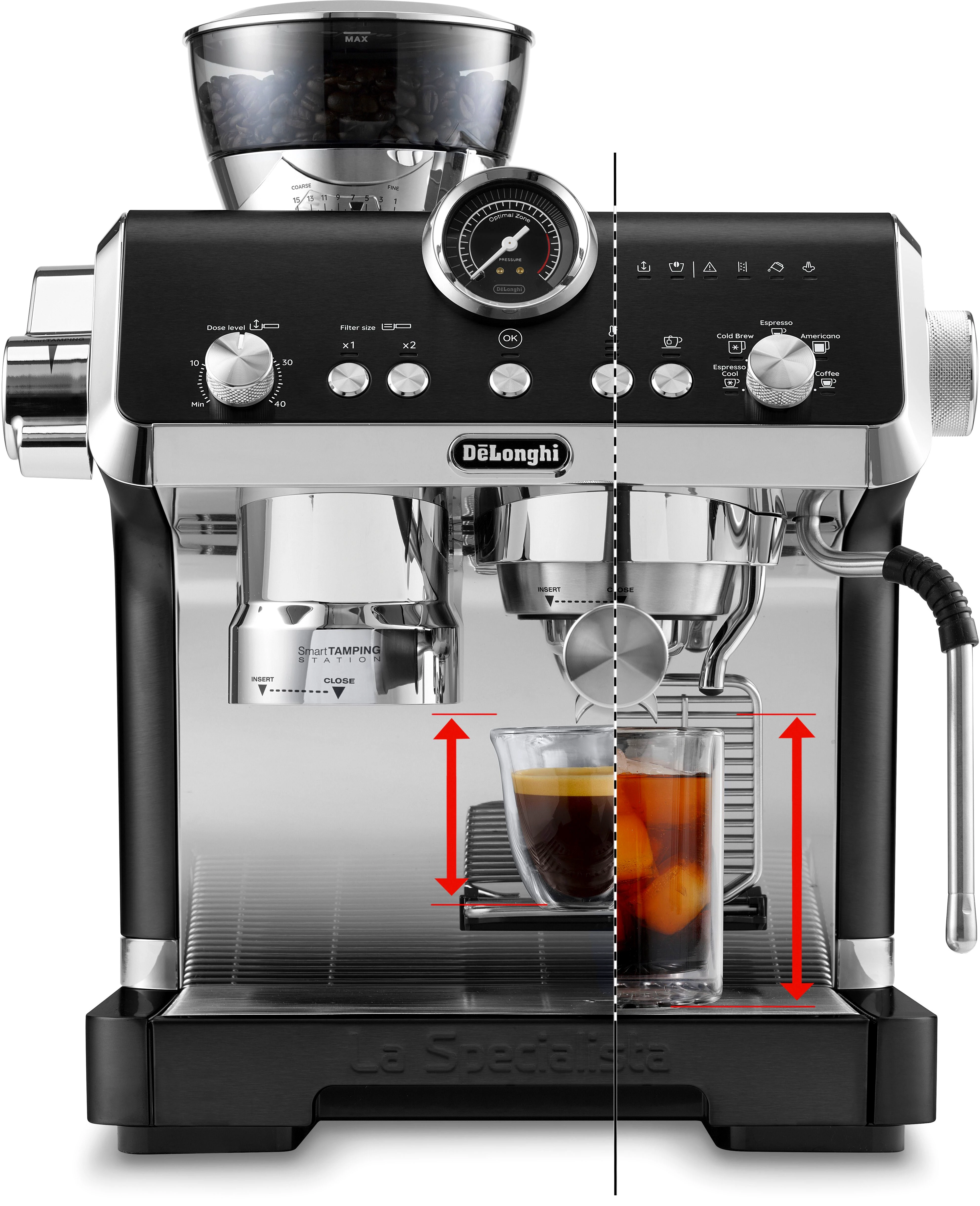 De'Longhi Espressomaschine La Specialista Opera Cold Brew EC9555.BK, schwarz
