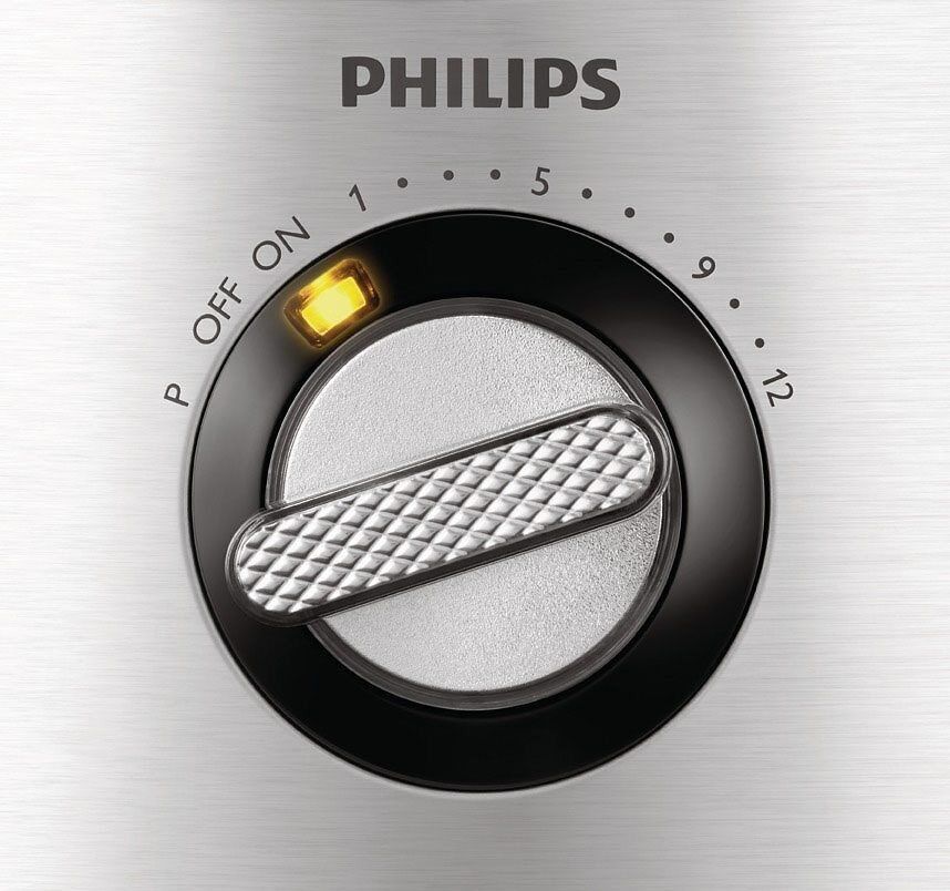 Philips Kompakt-Küchenmaschine HR7778/00, 1300 W, 2 l Schüssel, inkl. Knethaken,
