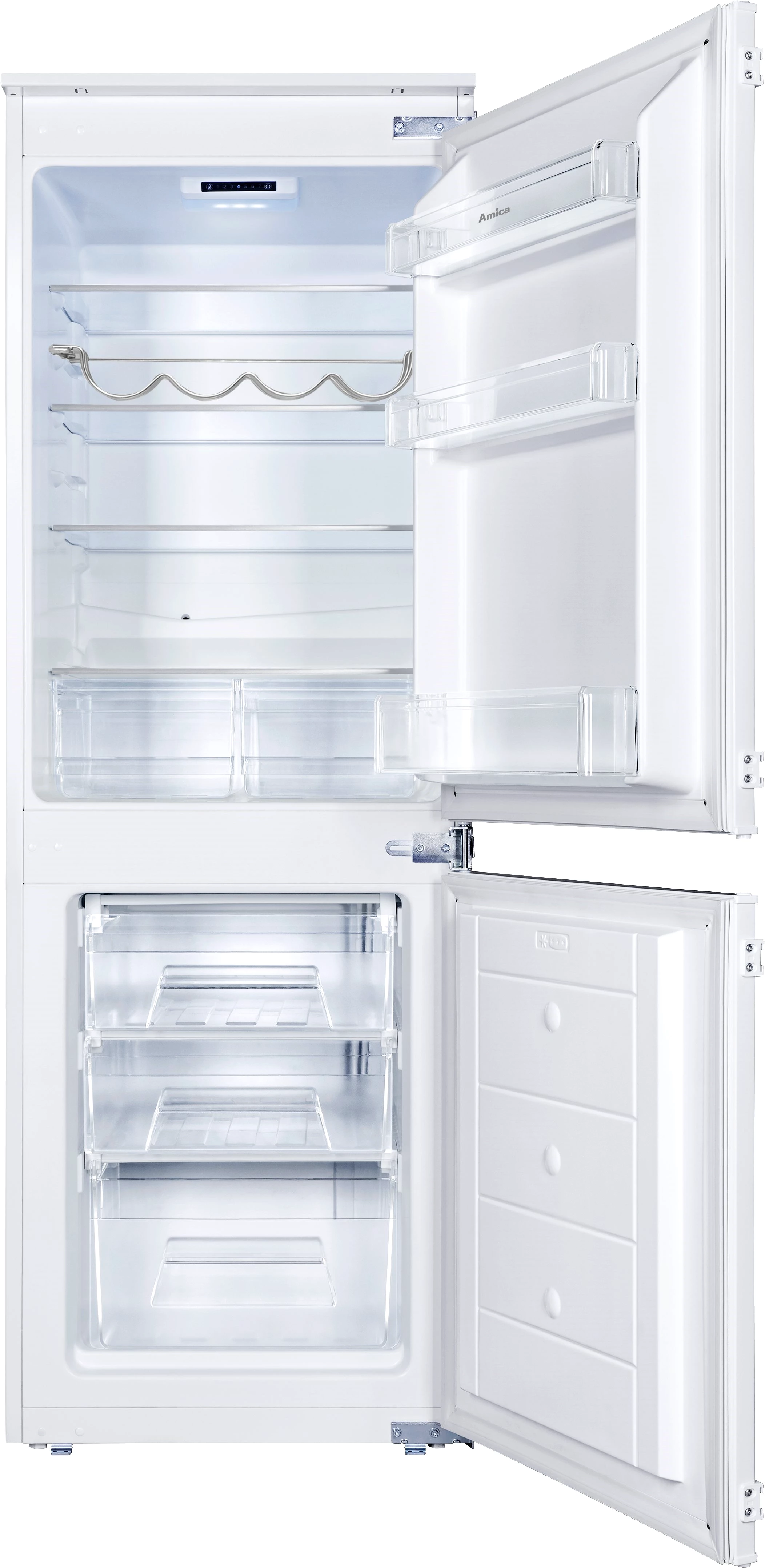 Amica Einbaukühlgefrierkombination EKGCS 385 901, 157,4 cm hoch, 54 cm breit, Inverter Kompressor