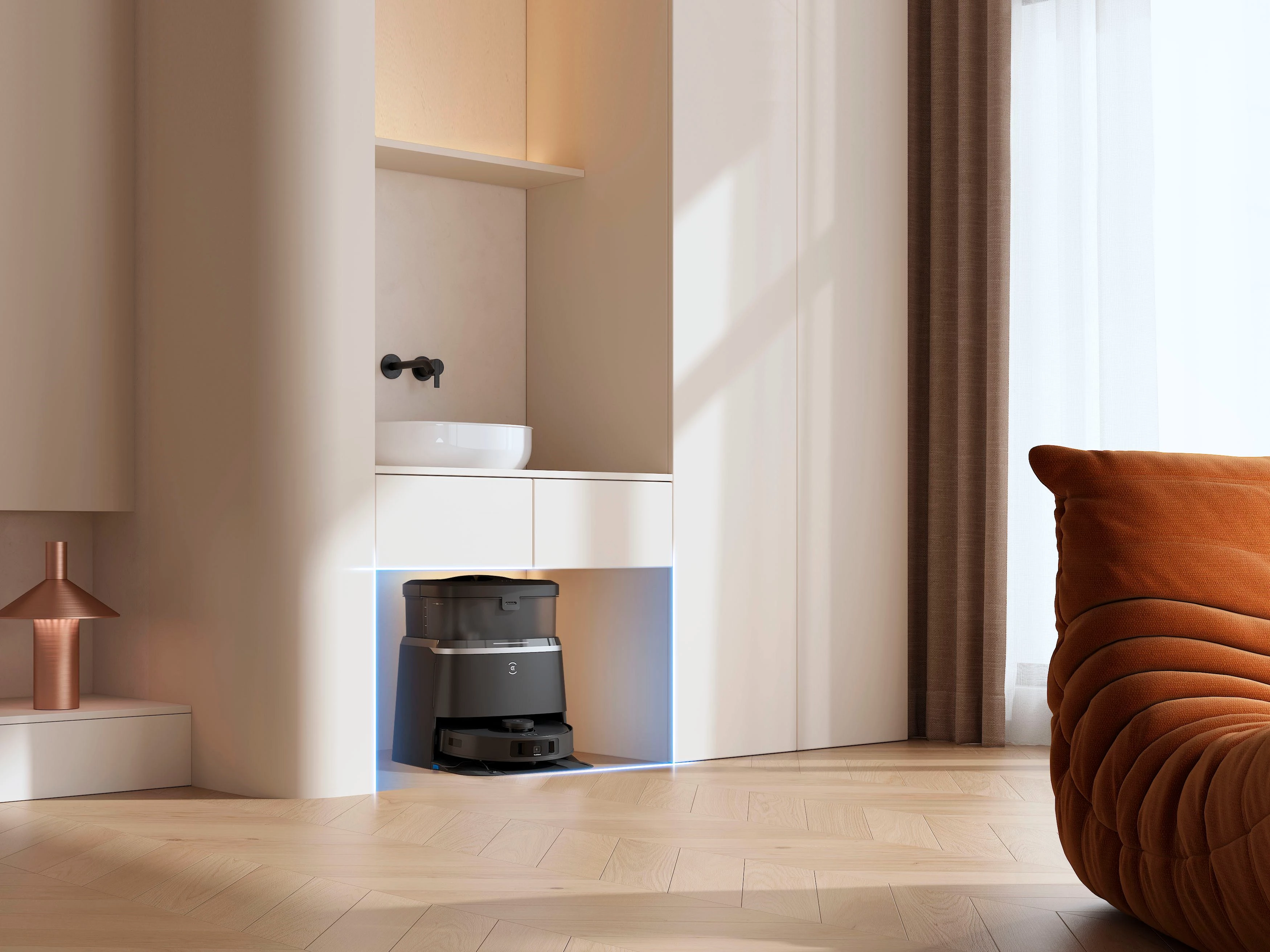 ECOVACS Nass-Trocken-Saugroboter DEEBOT T30 OMNI, 11.000PA, Mini OMNI Station, Mopphebesystem