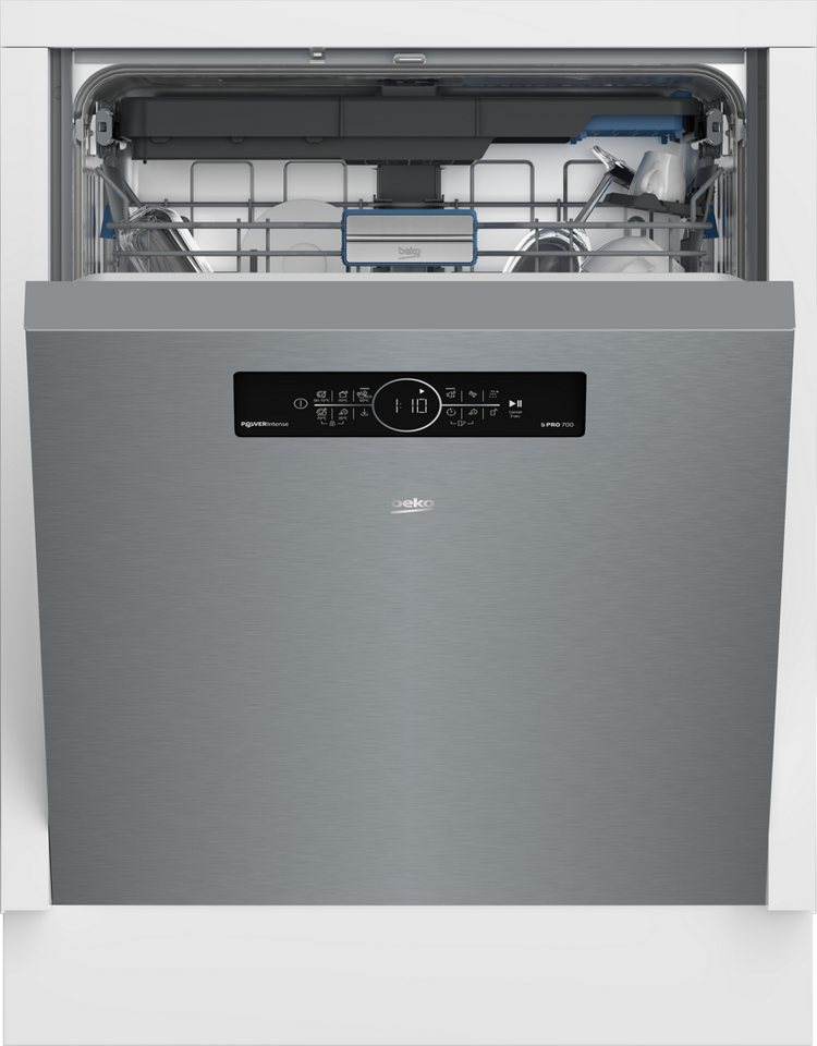 BEKO Unterbaugeschirrspüler BDDN36561XP, 8,9 l, 15 Maßgedecke