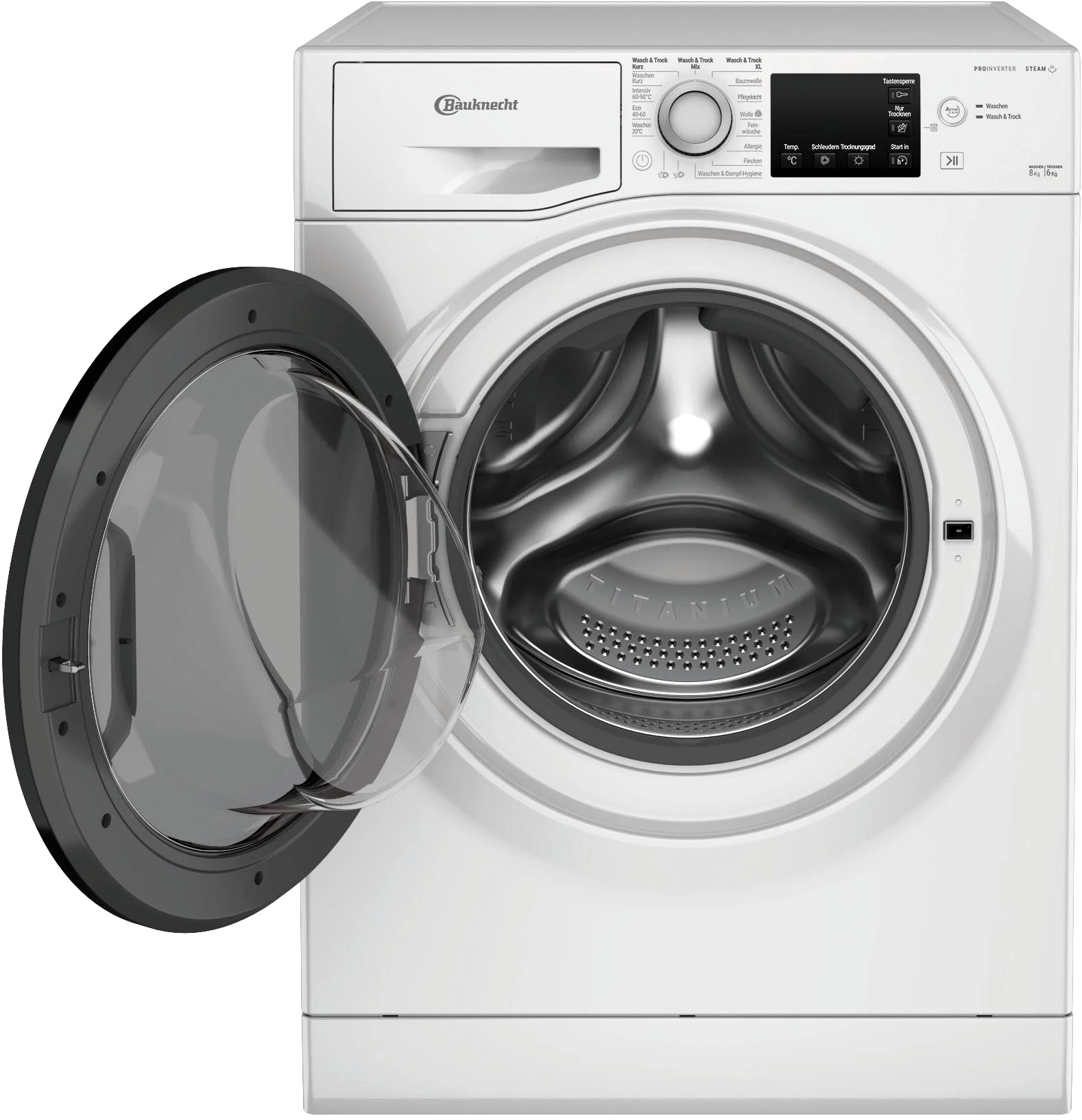 BAUKNECHT Waschtrockner WT Super Eco 8614 C, 8 kg, 6 kg, 1400 U/min