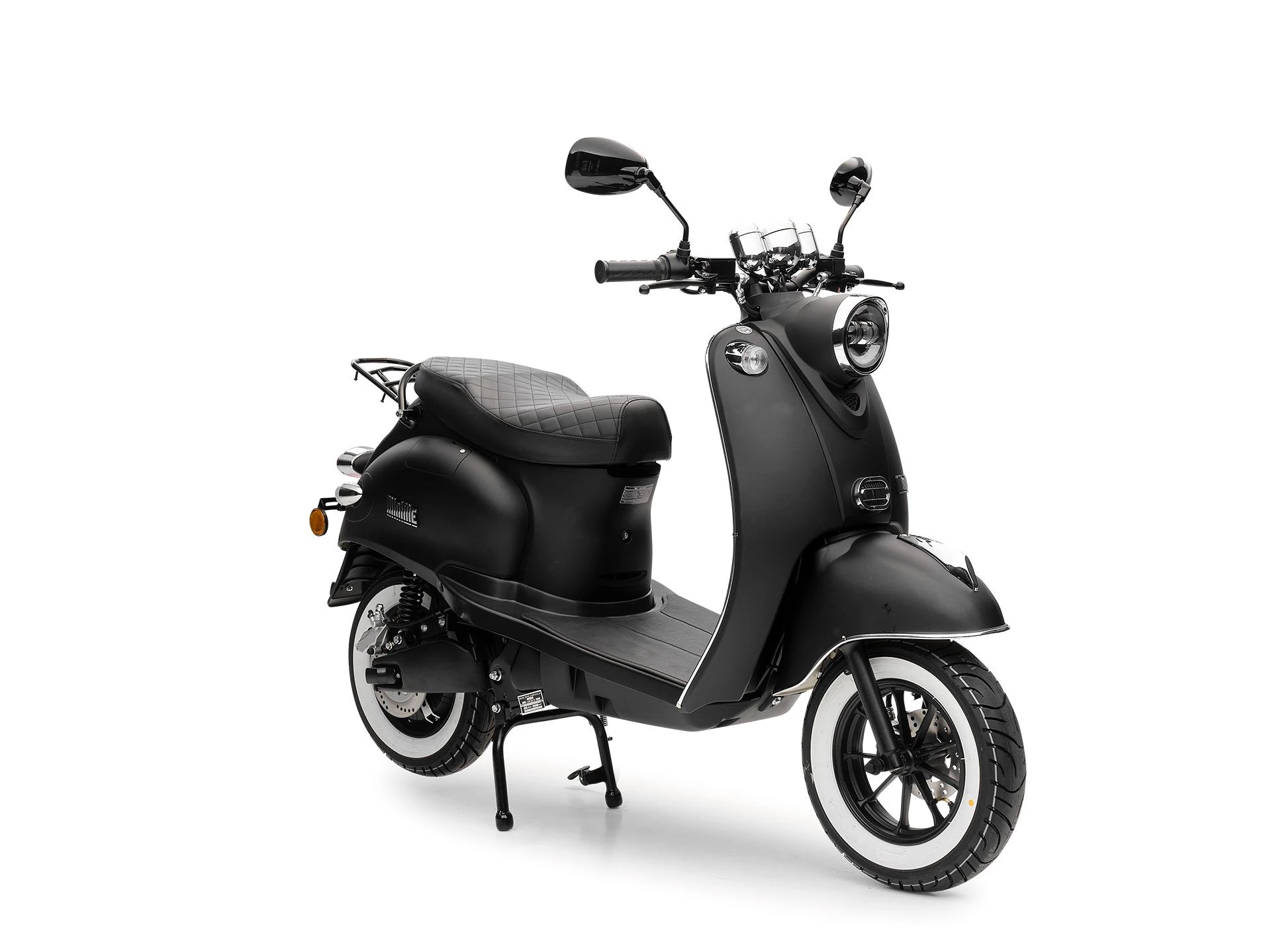 Burnout E-Motorroller E-MiniMe Mattschwarz, 2000 W, 45 km/h, Elektroroller