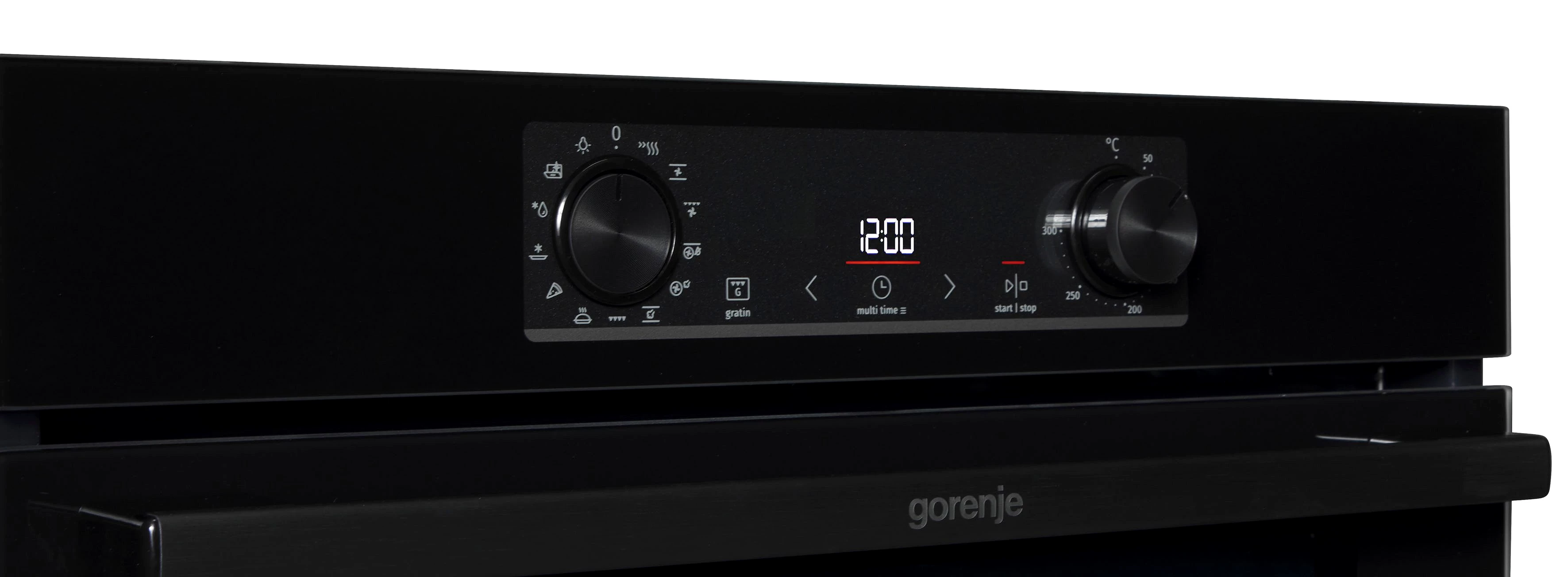 GORENJE Backofen-Set BLACKSET2, mit 1-fach-Teleskopauszug, Aqua Clean, AirFry-Funktion