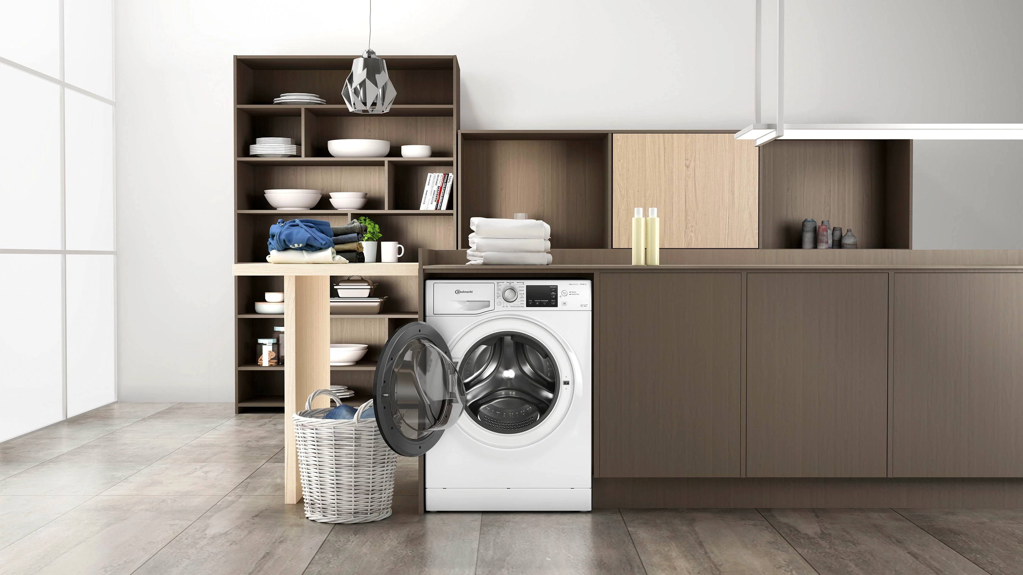 BAUKNECHT Waschtrockner WT Super Eco 96S 41 N, 9 kg, 6 kg, 1400 U/min, 4 Jahre Herstellergarantie