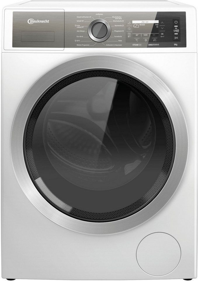BAUKNECHT Waschmaschine B7X 89E SILENCE DE, 8 kg, 1400 U/min