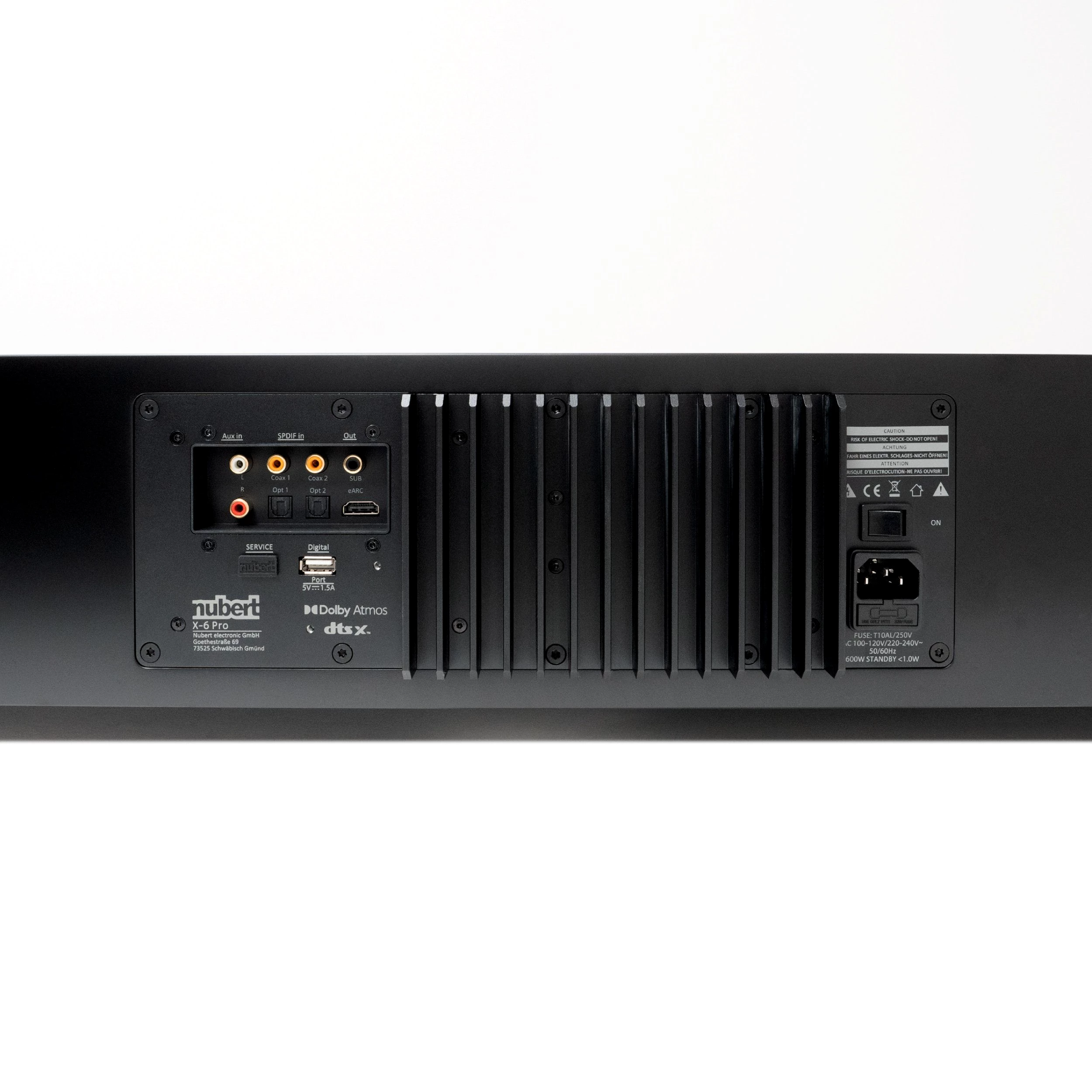 NUBERT nuPro XS-8500 RC Soundbar 820 W, Bluetooth 5.0 aptX HD und Dolby Digital Decoder, Voice+