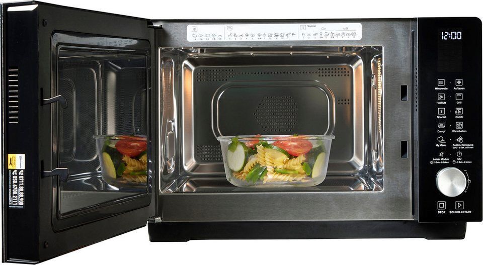 BAUKNECHT Mikrowelle MF 255 B, Grill, Heißluft, Mikrowelle, 25 l, intelligente T