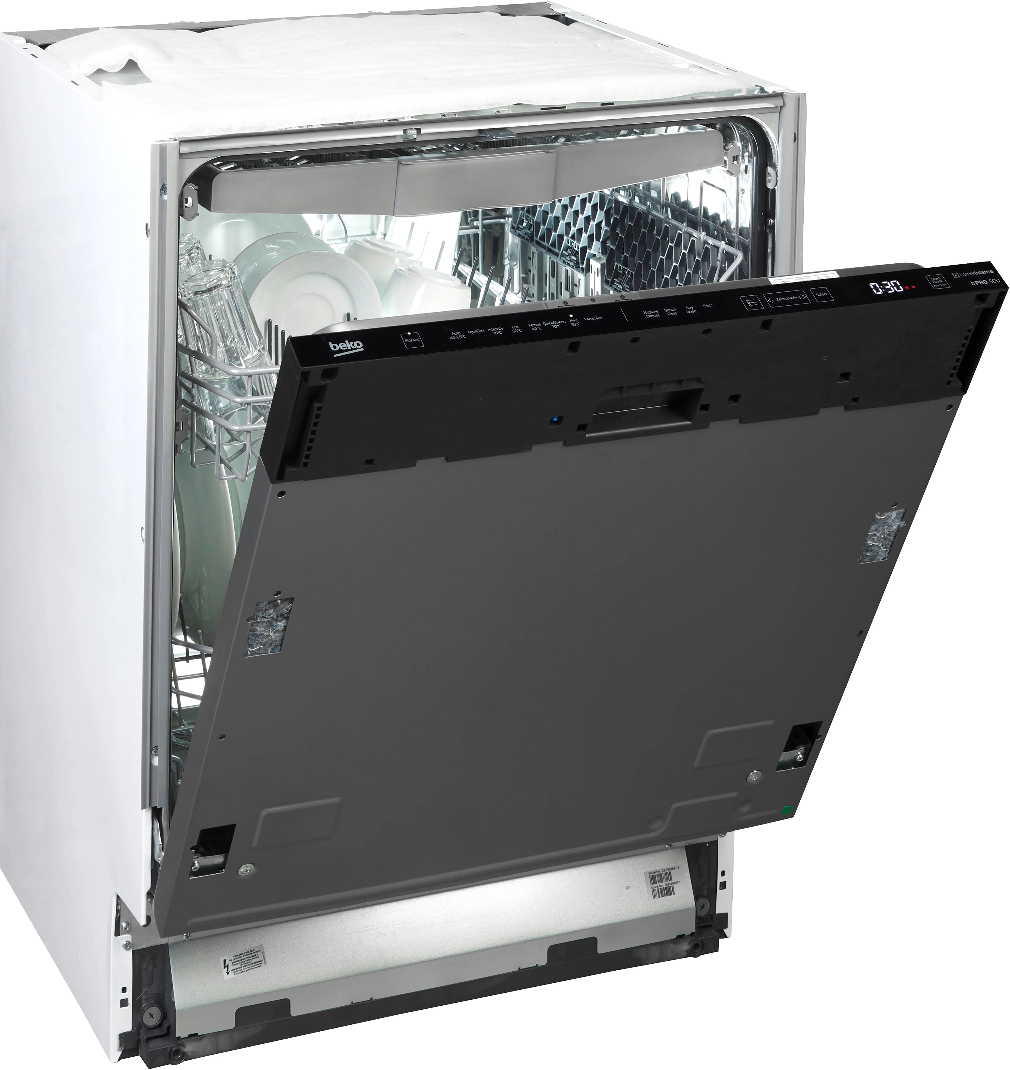 BEKO vollintegrierbarer Geschirrspüler BDIN38561C, 14 Maßgedecke, SelfDry