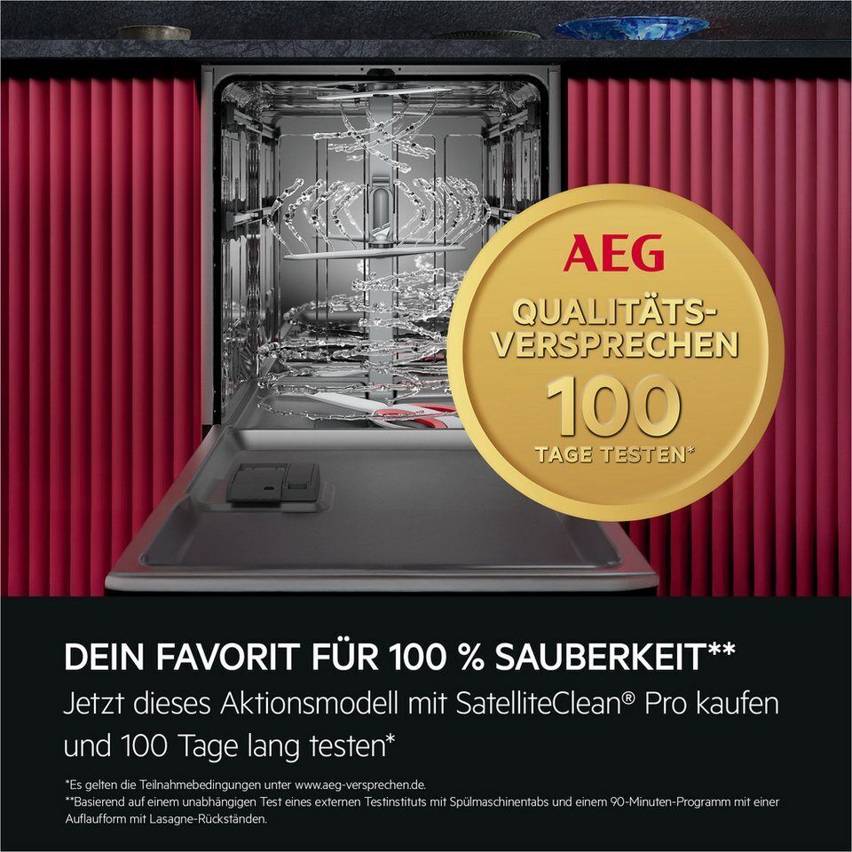 AEG vollintegrierbarer Geschirrspüler XXL Serie 8000, 60cm, WiFi GI8700B2SC, 15
