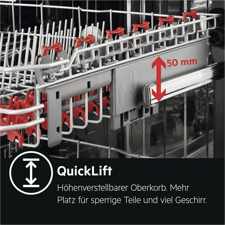AEG teilintegrierbarer Geschirrspüler 5000 FES7572APM, 14 Maßgedecke, AirDry Tec