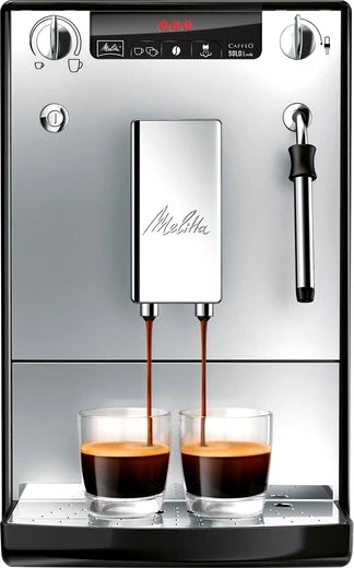 Melitta Kaffeevollautomat Solo® & Milk E953-202, silber/schwarz