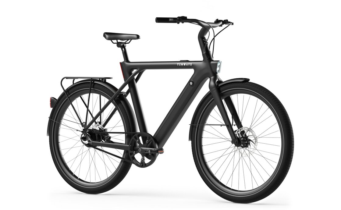 TENWAYS CGO009 - 374 Wh - 28 Zoll - Diamant - 2026 Schwarz